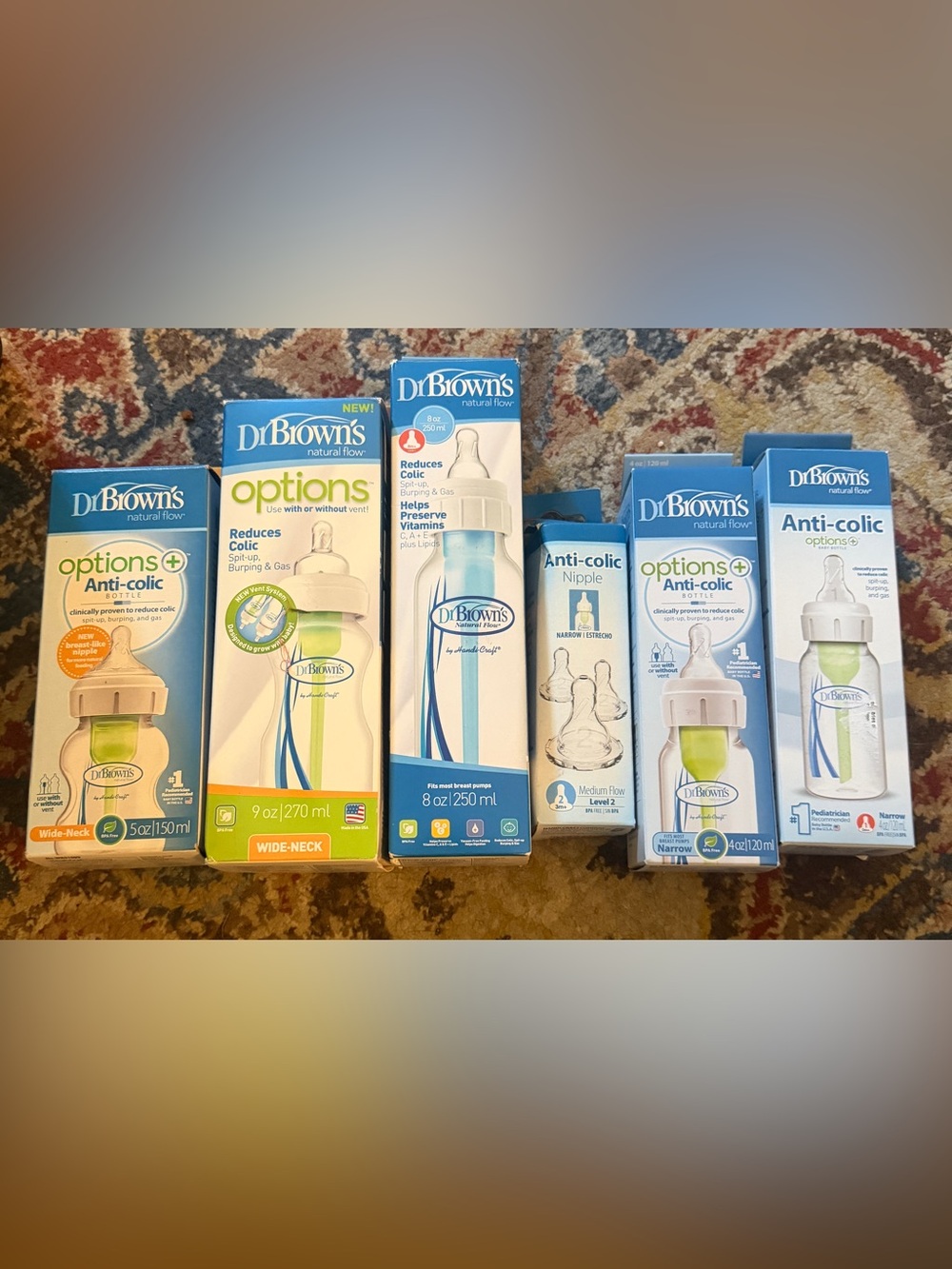 Dr. Brown's Options Anti-Colic Baby Bottles and Nipples